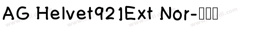AG Helvet921Ext Nor字体转换